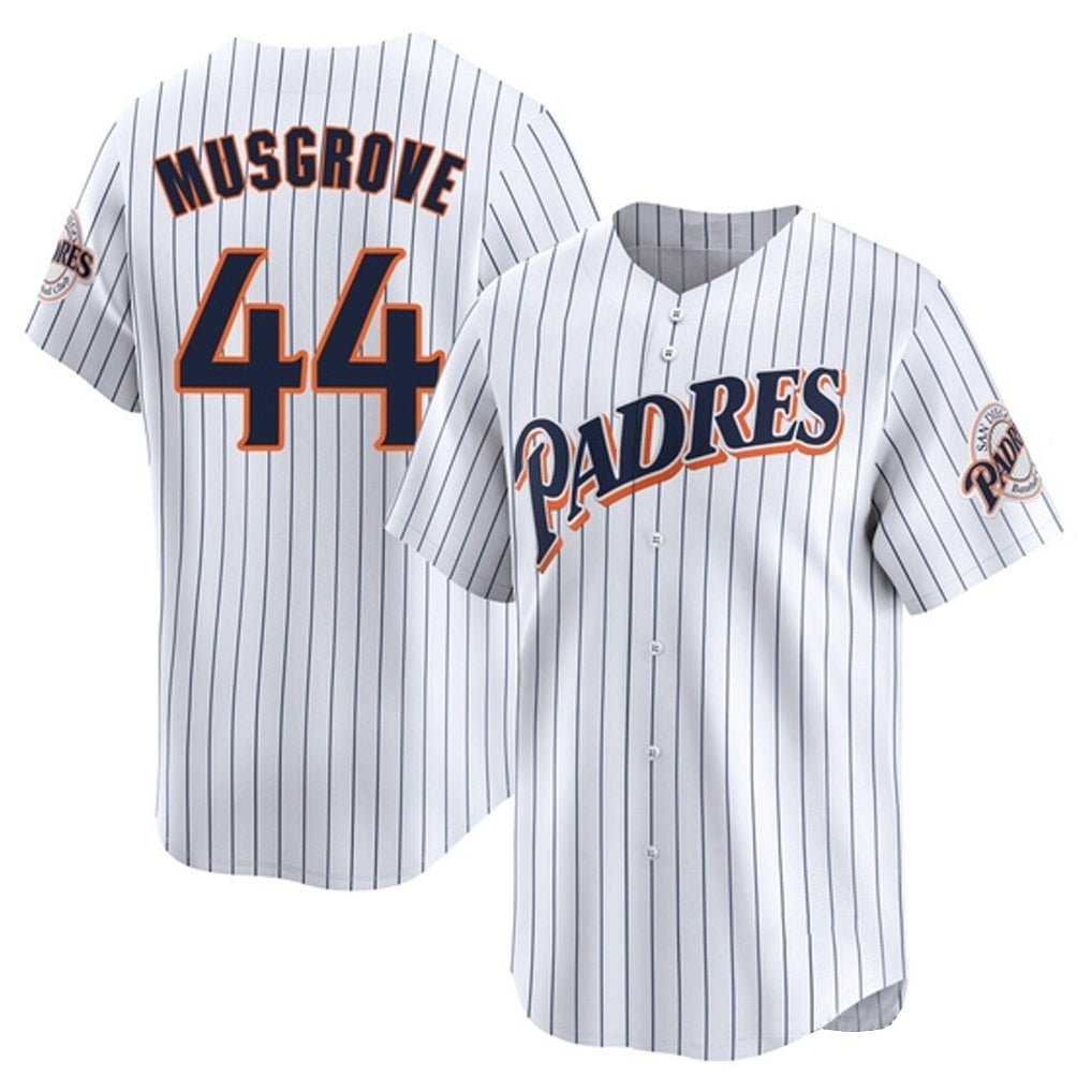 Kooe S.Diego Padres #44 Joe Musgrove Player White Cooperstown Collection Limited Home Stitched Jerseys