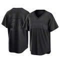 Kooe S.Diego Padres #58 Wandy Peralta Player Black Pitch Fashion Game T-shirt Stitched Jerseys
