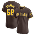 Kooe S.Diego Padres #58 Wandy Peralta Player Brown Home Limited Elite Stitched Jerseys