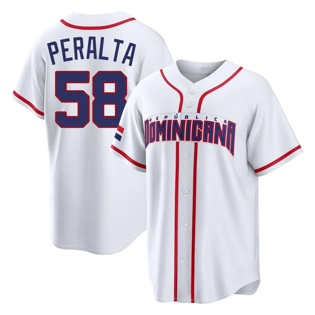 Kooe S.Diego Padres #58 Wandy Peralta Player White 2026 World Classic Home Limited Stitched Jerseys