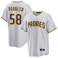 Kooe S.Diego Padres #58 Wandy Peralta Player White Home Game Stitched Jerseys