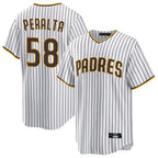 Kooe S.Diego Padres #58 Wandy Peralta Player White Home Game Stitched Jerseys