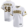 Kooe S.Diego Padres #58 Wandy Peralta Player White Limited Home Stitched Jerseys