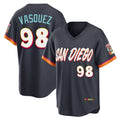 Kooe S.Diego Padres #98 Randy Vasquez Player Obsidian 2026 City Connect Home Limited T-shirt Stitched Jerseys