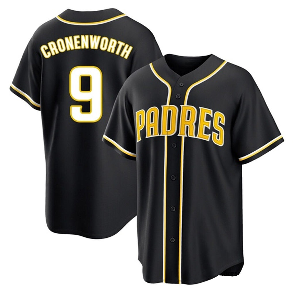 Kooe S.Diego Padres #9 Jake Cronenworth Player Black 2026 Fashion Home Stitched Jerseys