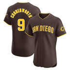 Kooe S.Diego Padres #9 Jake Cronenworth Player Brown Home Limited Elite Stitched Jerseys
