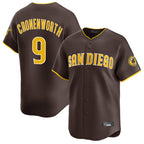 Kooe S.Diego Padres #9 Jake Cronenworth Player Brown Home Limited Stitched Jerseys