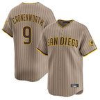Kooe S.Diego Padres #9 Jake Cronenworth Player Khaki Home Limited Stitched Jerseys