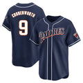 Kooe S.Diego Padres #9 Jake Cronenworth Player Navy Cooperstown Collection Limited Home Stitched Jerseys