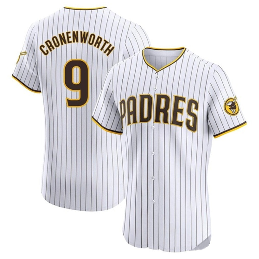 Kooe S.Diego Padres #9 Jake Cronenworth Player White Home Limited Elite Stitched Jerseys