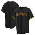 Kooe S.Diego Padres Blank Player Black Snake Skin City Home Game Stitched Jerseys