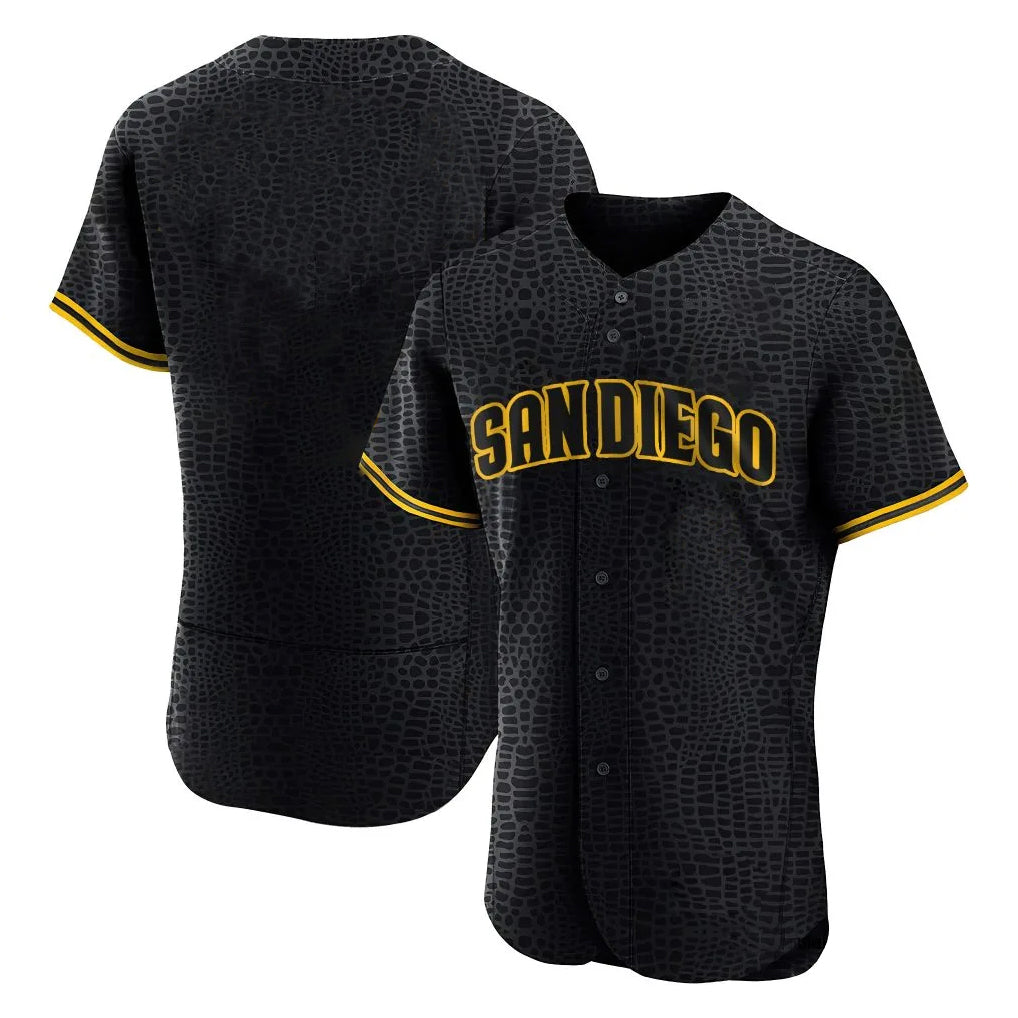 Kooe S.Diego Padres Blank Player Black Snake Skin City Home Limited Elite Stitched Jerseys