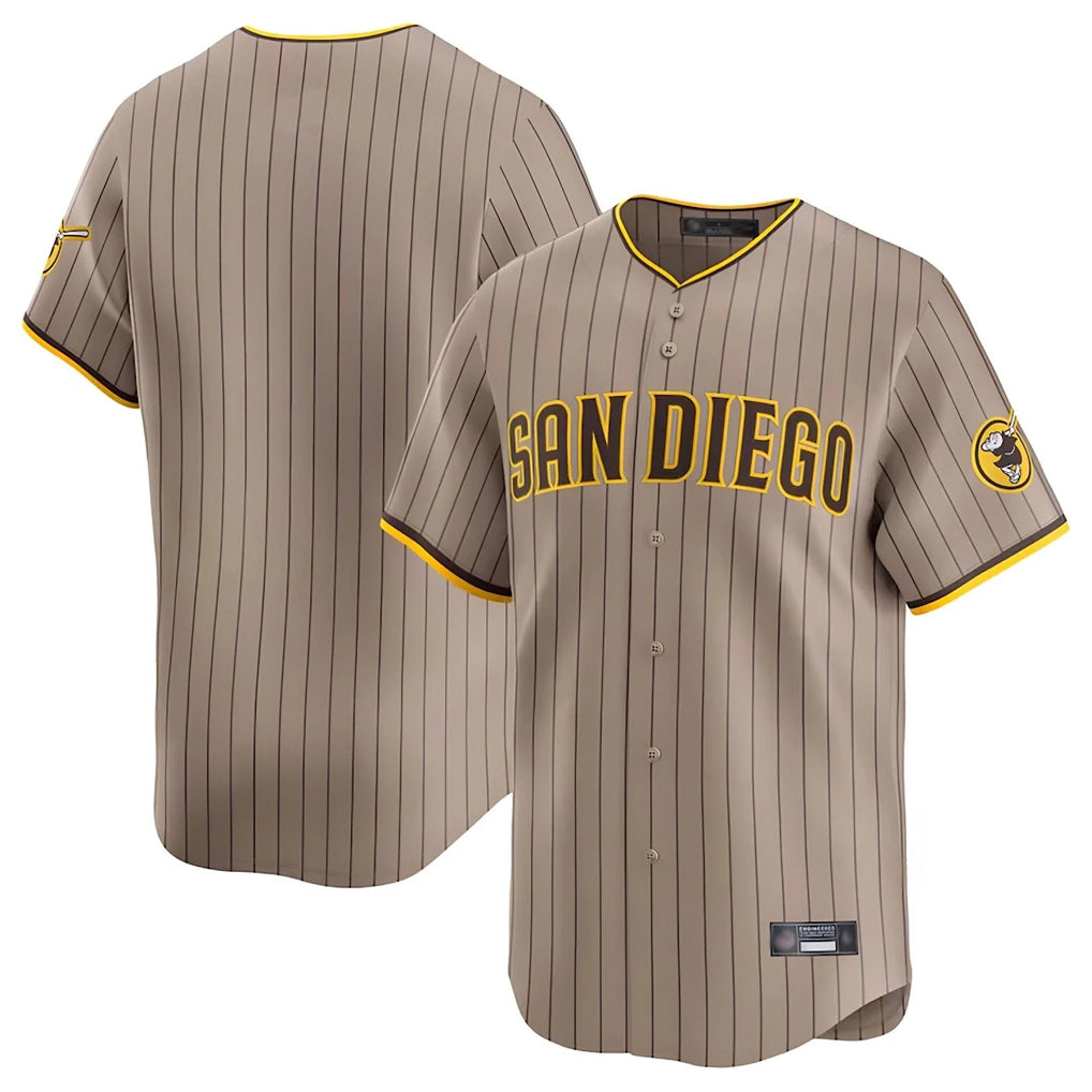 Kooe S.Diego Padres Blank Player Khaki Home Limited Stitched Jerseys