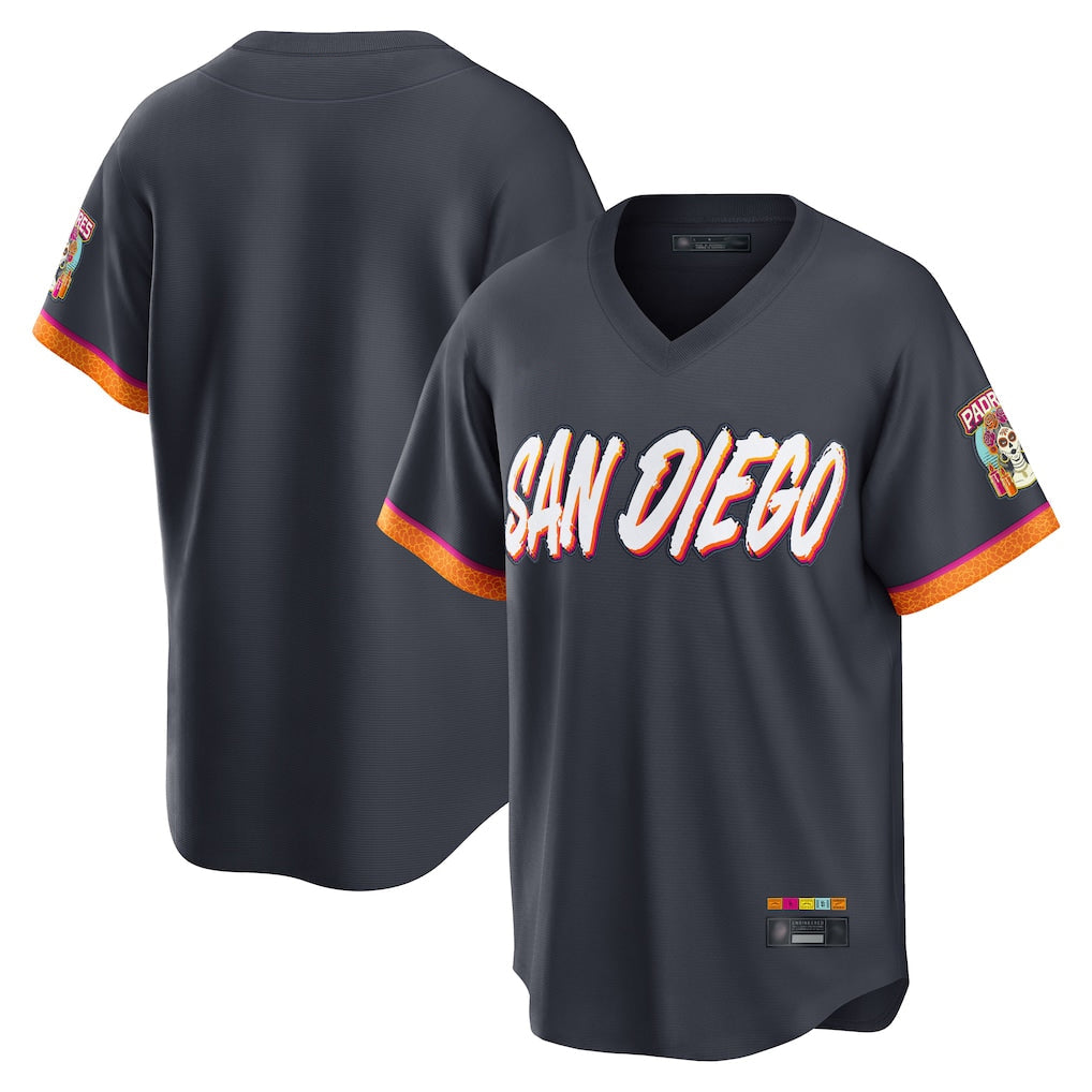 Kooe S.Diego Padres Blank Player Obsidian 2026 City Connect Home Limited T-shirt Stitched Jerseys