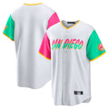 Kooe S.Diego Padres Blank Player White City Connect Home Game Stitched Jerseys