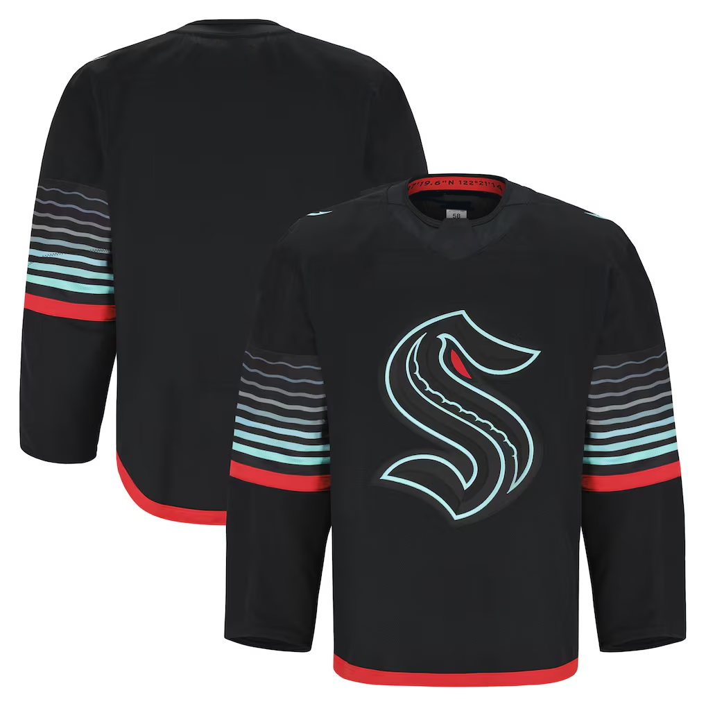 Kooe S.Kraken Black Alternate Authentic Pro Jerseys