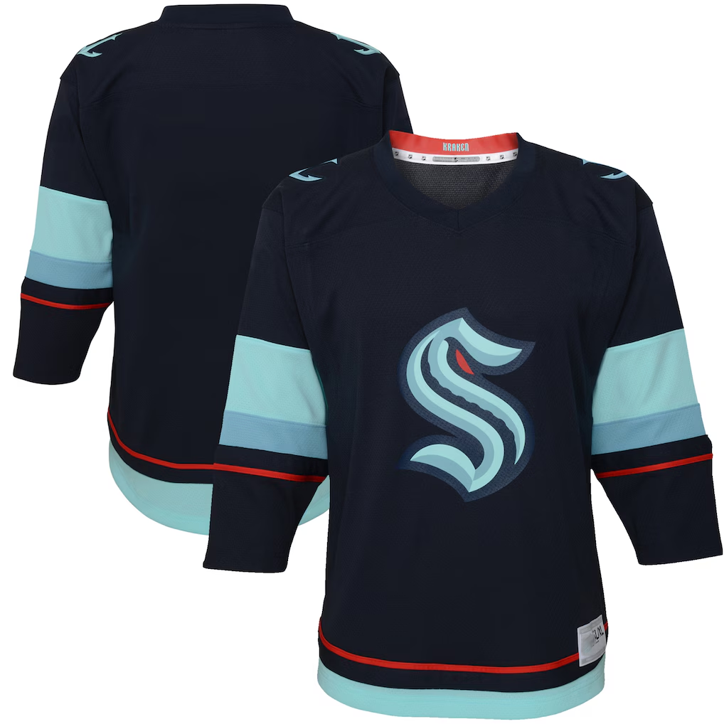 Kooe S.Kraken Navy Home Replica Jerseys