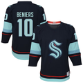 Kooe S.Kraken #10 Matty Beniers Navy Alternate Replica Player Jerseys