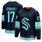 Kooe S.Kraken #17 Jaden Schwartz Navy Home Breakaway Player Jerseys