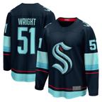 Kooe S.Kraken #51 Shane Wright Deep Sea Blue Home Breakaway Player Jerseys