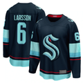 Kooe S.Kraken #6 Adam Larsson Deep Sea Blue Home Breakaway Player Jerseys