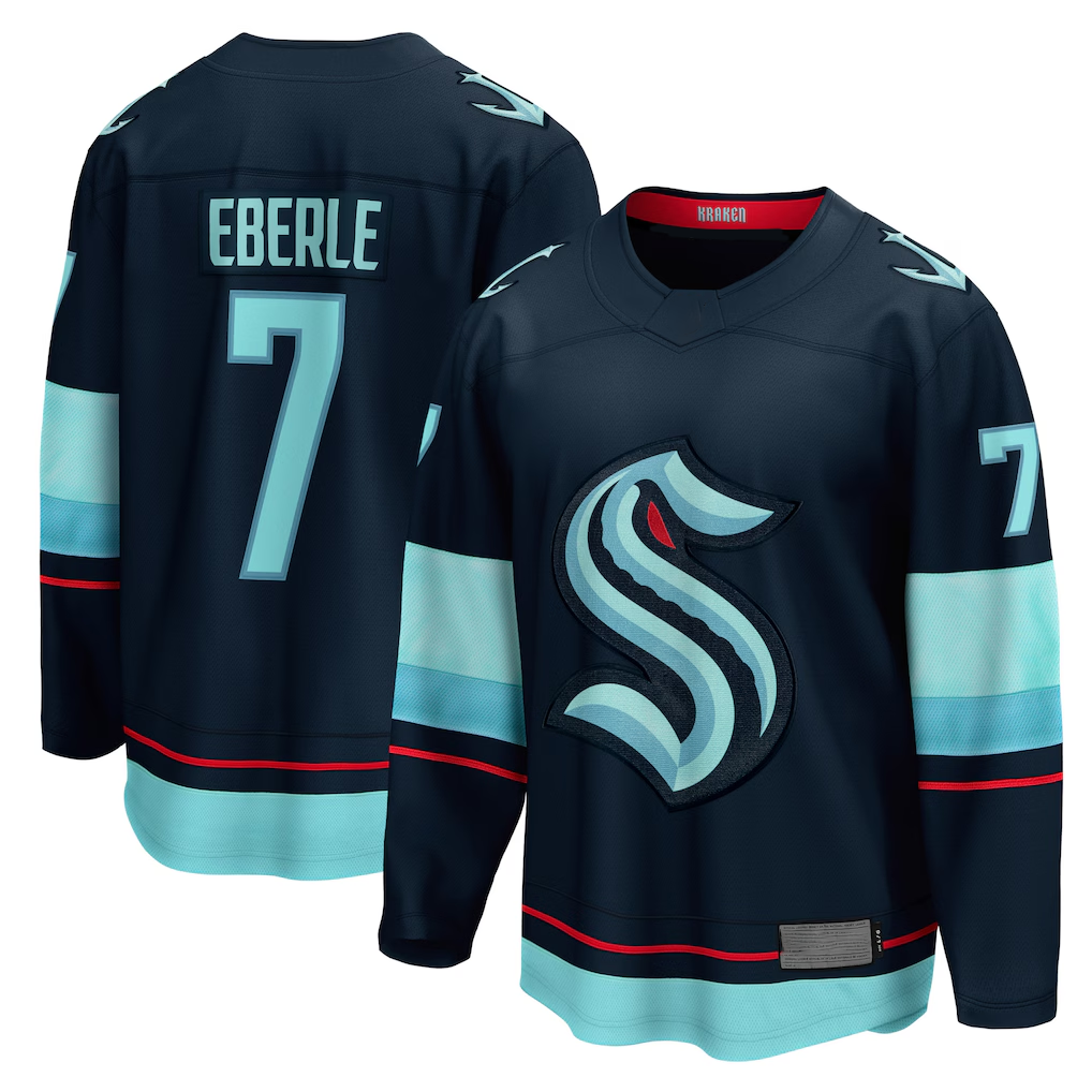 Kooe S.Kraken #7 Jordan Eberle Navy Home Breakaway Player Jerseys