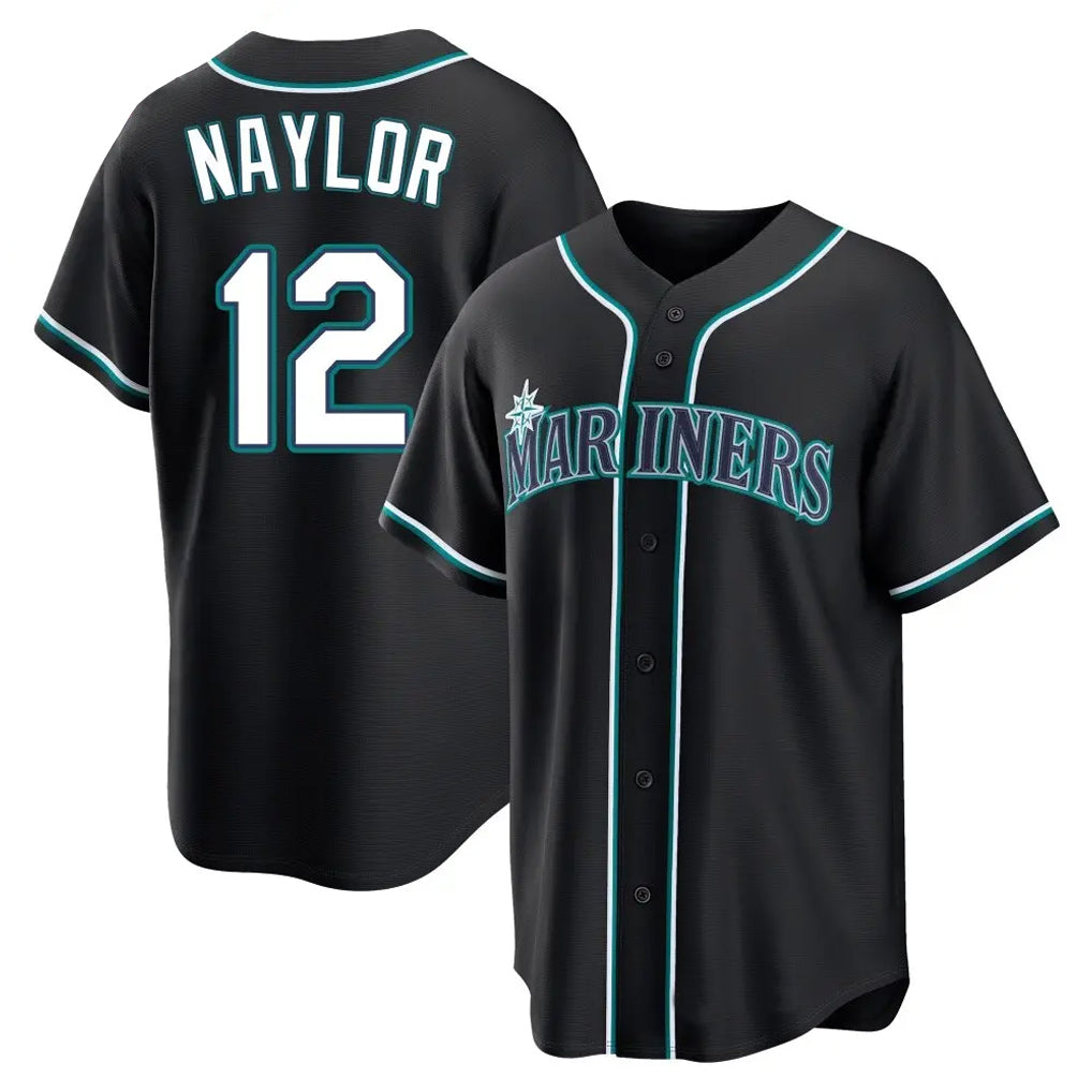 Kooe S.Mariners #12 Josh Naylor Player Black Fashion Home Limited Stitched Jerseys