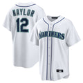 Kooe S.Mariners #12 Josh Naylor Player White Home Game Stitched Jerseys