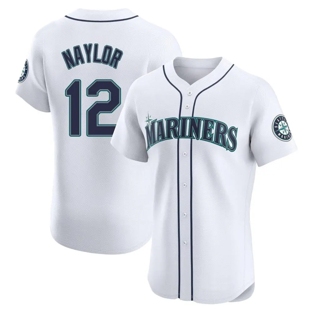 Kooe S.Mariners #12 Josh Naylor Player White Home Limited Elite Stitched Jerseys