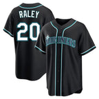 Kooe S.Mariners #20 Luke Raley Player Black Fashion Home Limited Stitched Jerseys