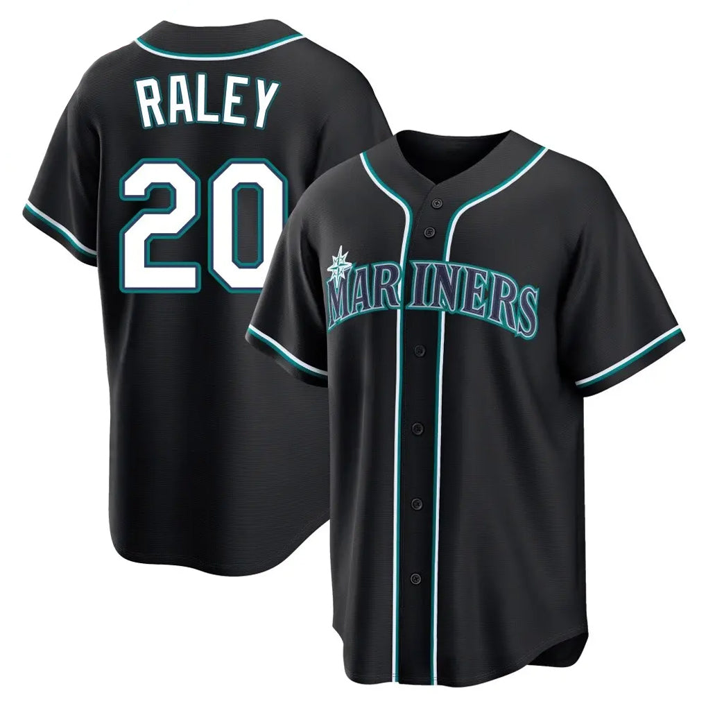 Kooe S.Mariners #20 Luke Raley Player Black Fashion Home Limited Stitched Jerseys