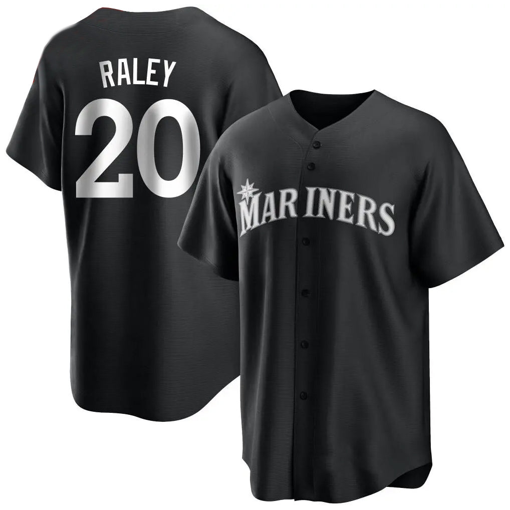 Kooe S.Mariners #20 Luke Raley Player Black Home Limited Stitched Jerseys