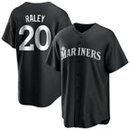 Kooe S.Mariners #20 Luke Raley Player Black Home Limited Stitched Jerseys