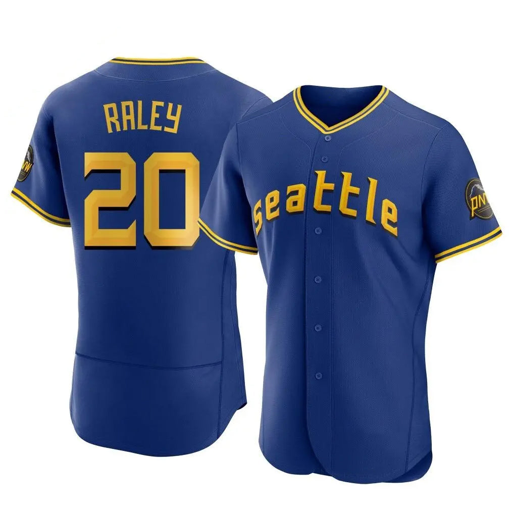 Kooe S.Mariners #20 Luke Raley Player Royal City Connect Home Limited Elite Stitched Jerseys