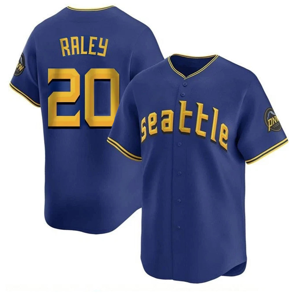 Kooe S.Mariners #20 Luke Raley Player Royal City Connect Home Limited Stitched Jerseys