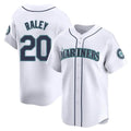 Kooe S.Mariners #20 Luke Raley Player White Home Limited Stitched Jerseys