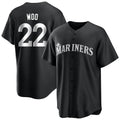 Kooe S.Mariners #22 Bryan Woo Player Black Home Limited Stitched Jerseys