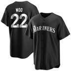 Kooe S.Mariners #22 Bryan Woo Player Black Home Limited Stitched Jerseys