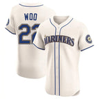 Kooe S.Mariners #22 Bryan Woo Player Cream Home Limited Elite Stitched Jerseys