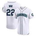Kooe S.Mariners #22 Bryan Woo Player White Home Limited Elite Stitched Jerseys