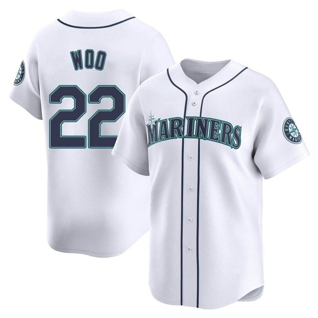 Kooe S.Mariners #22 Bryan Woo Player White Home Limited Stitched Jerseys