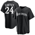 Kooe S.Mariners #24 Ken Griffey Jr Player Black Home Limited Stitched Jerseys