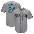Kooe S.Mariners #24 Ken Griffey Jr Player Gray Cool Base Home Game Stitched Jerseys