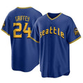 Kooe S.Mariners #24 Ken Griffey Jr Player Royal City Connect Home Game Stitched Jerseys