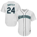 Kooe S.Mariners #24 Ken Griffey Jr Player White Cool Base Home Game Stitched Jerseys