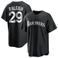 Kooe S.Mariners #29 Cal Raleigh Player Black Home Limited Stitched Jerseys