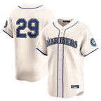 Kooe S.Mariners #29 Cal Raleigh Player Cream Home Limited Stitched Jerseys