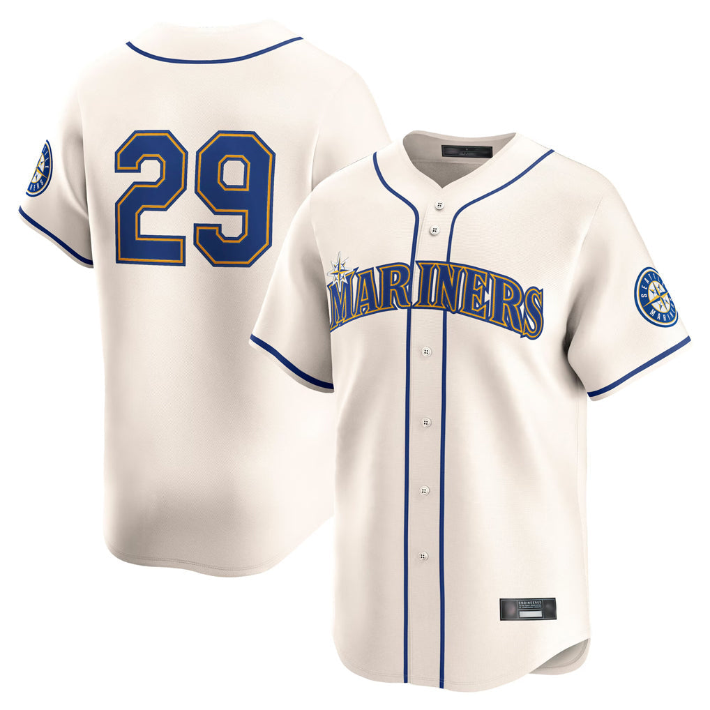 Kooe S.Mariners #29 Cal Raleigh Player Cream Home Limited Stitched Jerseys