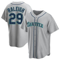 Kooe S.Mariners #29 Cal Raleigh Player Gray Home Game Stitched Jerseys