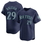 Kooe S.Mariners #29 Cal Raleigh Player Navy Home Limited Stitched Jerseys
